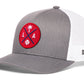 Los Angeles Baseball Trucker Hat  |  Red LA X Snapback