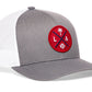 Los Angeles Baseball Trucker Hat  |  Red LA X Snapback