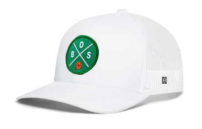Boston Basketball Trucker Hat  |  BOS X Snapback