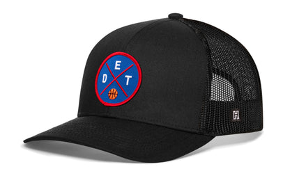 Detroit Basketball Trucker Hat  |  DET X Snapback