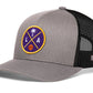 Los Angeles Basketball Trucker Hat  |  Purple & Gold LA X Snapback