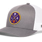 Los Angeles Basketball Trucker Hat  |  Purple & Gold LA X Snapback