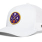 Los Angeles Basketball Trucker Hat  |  Purple & Gold LA X Snapback