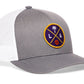 Los Angeles Basketball Trucker Hat  |  Purple & Gold LA X Snapback