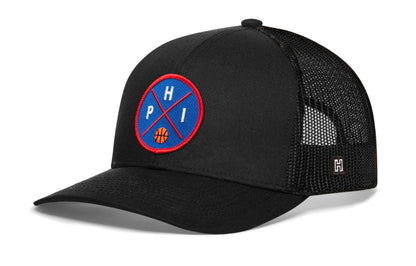 Philadelphia Basketball Trucker Hat  |  PHI X Snapback