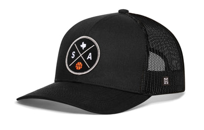 San Antonio Basketball Trucker Hat  |  SA X Snapback