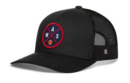 Washington DC Basketball Trucker Hat  |  WAS X Snapback