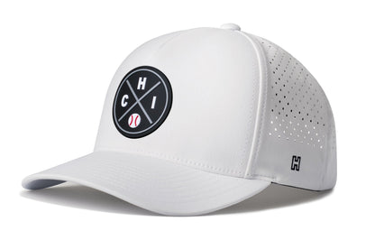 Chicago Baseball Performance 5-Panel Hat  |  Black CHI X Flexfit Snapback