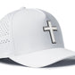 Cross Performance 5-Panel Hat  |  White Christian Flexfit Snapback