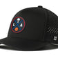 Los Angeles Basketball Performance 5-Panel Hat  |  Red & Blue LA X Flexfit Snapback