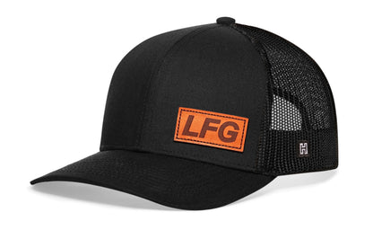 LFG Trucker Hat  |  Leather Lets Go Snapback