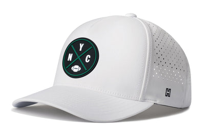New York Football Performance 5-Panel Hat  |  Green NYC X Flexfit Snapback