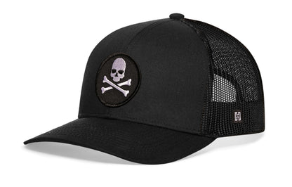 Skull and Crossbones Trucker Hat  |  Jolly Roger Snapback
