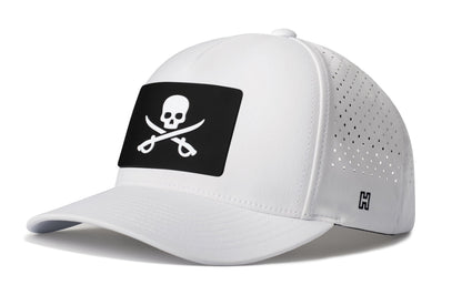 Pirate Flag Performance 5-Panel Hat  |  Jolly Roger Flexfit Snapback
