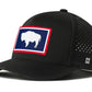 Wyoming Flag Performance 5-Panel Hat  | Buffalo WY Flexfit Snapback