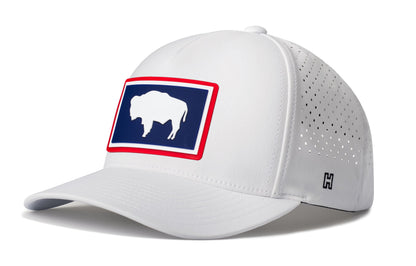 Wyoming Flag Performance 5-Panel Hat  | Buffalo WY Flexfit Snapback