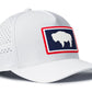 Wyoming Flag Performance 5-Panel Hat  | Buffalo WY Flexfit Snapback