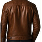 Henry Brown Leather Jacket - Men Leather Jacket Brown