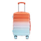 HouseOfZazla 2-piece PC spinner wheel luggage set in gradient blue and red with lock