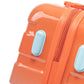 HouseOfZazla 2-piece PC spinner wheel luggage set with lock in gradient blue and red