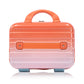 HouseOfZazla 2-piece PC spinner wheel luggage set in gradient blue and red with lock