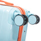 HouseOfZazla 2-piece PC spinner wheel luggage set with lock in gradient blue and red