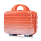 HouseOfZazla 2-piece PC spinner wheel luggage set in gradient blue and red with locks