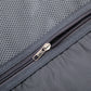 HouseOfZazla dark blue 2-piece hard case luggage set with matching cosmetic case