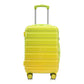 HouseOfZazla green and yellow 2-piece polycarbonate spinner wheel luggage set with lock