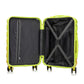 HouseOfZazla green and yellow 2-piece polycarbonate spinner wheel luggage set with lock