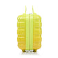 HouseOfZazla green and yellow 2-piece polycarbonate spinner wheel luggage set with lock