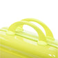 HouseOfZazla 2-piece green and yellow polycarbonate spinner wheel luggage set with lock