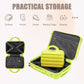 HouseOfZazla green and yellow 2-piece polycarbonate spinner wheel luggage set with lock