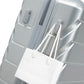 HouseOfZazla 3-piece silver ABS spinner wheel luggage set with combination lock