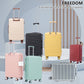 HouseOfZazla 3-piece silver ABS spinner luggage set with combination locks