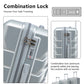 HouseOfZazla 3-piece silver ABS spinner luggage set with combination locks