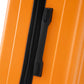 HouseOfZazla 3-piece ABS spinner wheel luggage set in black and orange with TSA locks