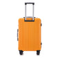 HouseOfZazla 3-piece ABS spinner wheel luggage set with TSA lock in black and orange
