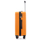 HouseOfZazla 3-piece ABS spinner wheel luggage set in black and orange with TSA locks