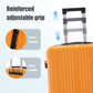 HouseOfZazla 3-piece ABS spinner wheel luggage set in black and orange with TSA locks