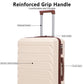 HouseOfZazla 3-piece ABS spinner wheel luggage set in matching sizes for travel and storage