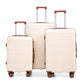 HouseOfZazla 3-piece ABS spinner wheel luggage set in assorted sizes