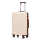 HouseOfZazla 3-piece ABS spinner wheel luggage set in black with matching carry-on suitcases