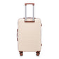HouseOfZazla 3-piece ABS spinner wheel luggage set in assorted sizes