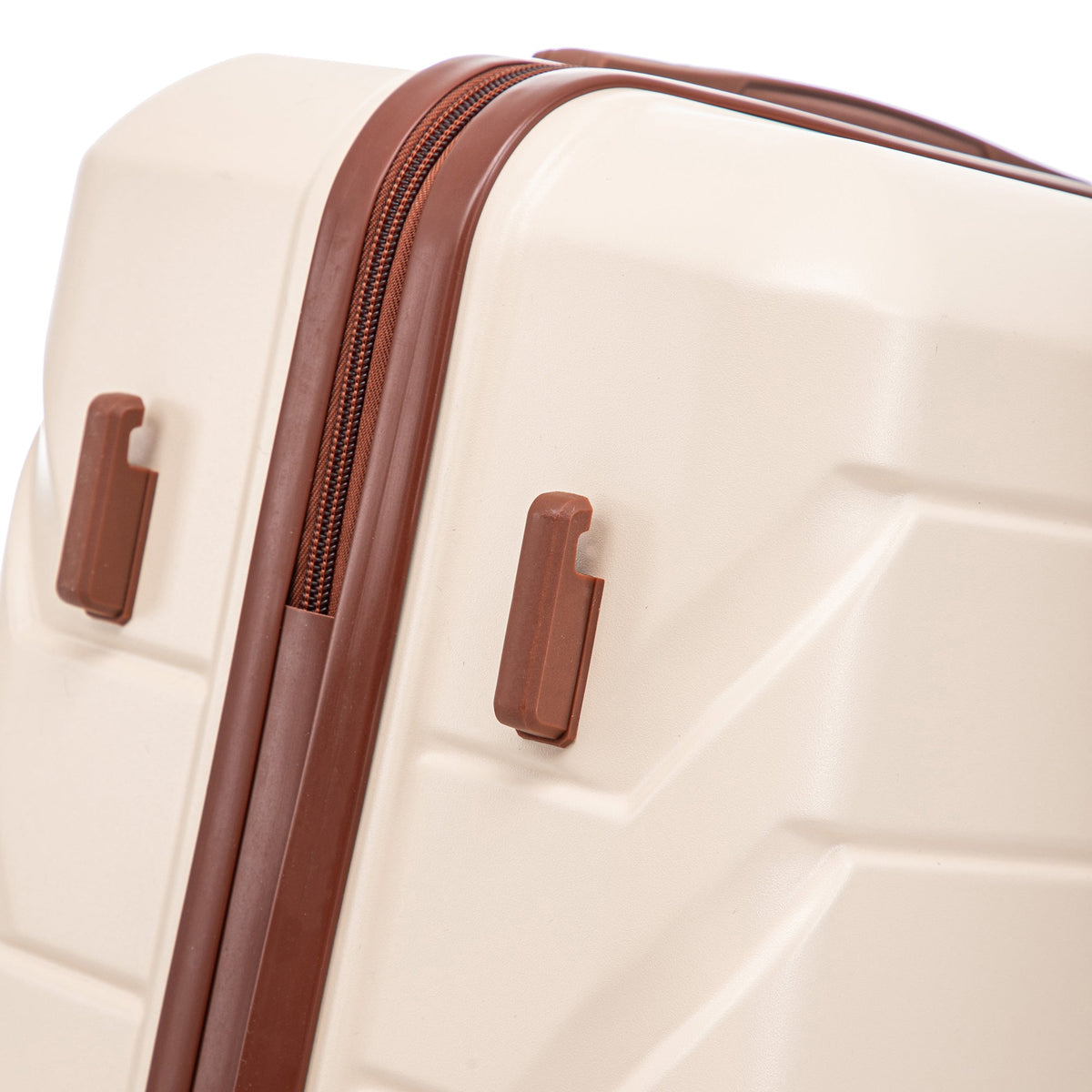 HouseOfZazla 3-piece ABS spinner wheel luggage set in assorted sizes