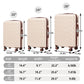 HouseOfZazla 3-piece ABS spinner wheel luggage set in matching sizes and durable hard-shell design