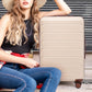 HouseOfZazla 3-piece ABS spinner wheel luggage set in coordinated sizes and durable hard-shell design