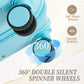 HIFINE Tourist 3-piece blue ABS spinner wheel luggage set by HouseOfZazla