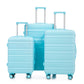 HIFINE Tourist 3-piece blue ABS spinner wheel luggage set by HouseOfZazla