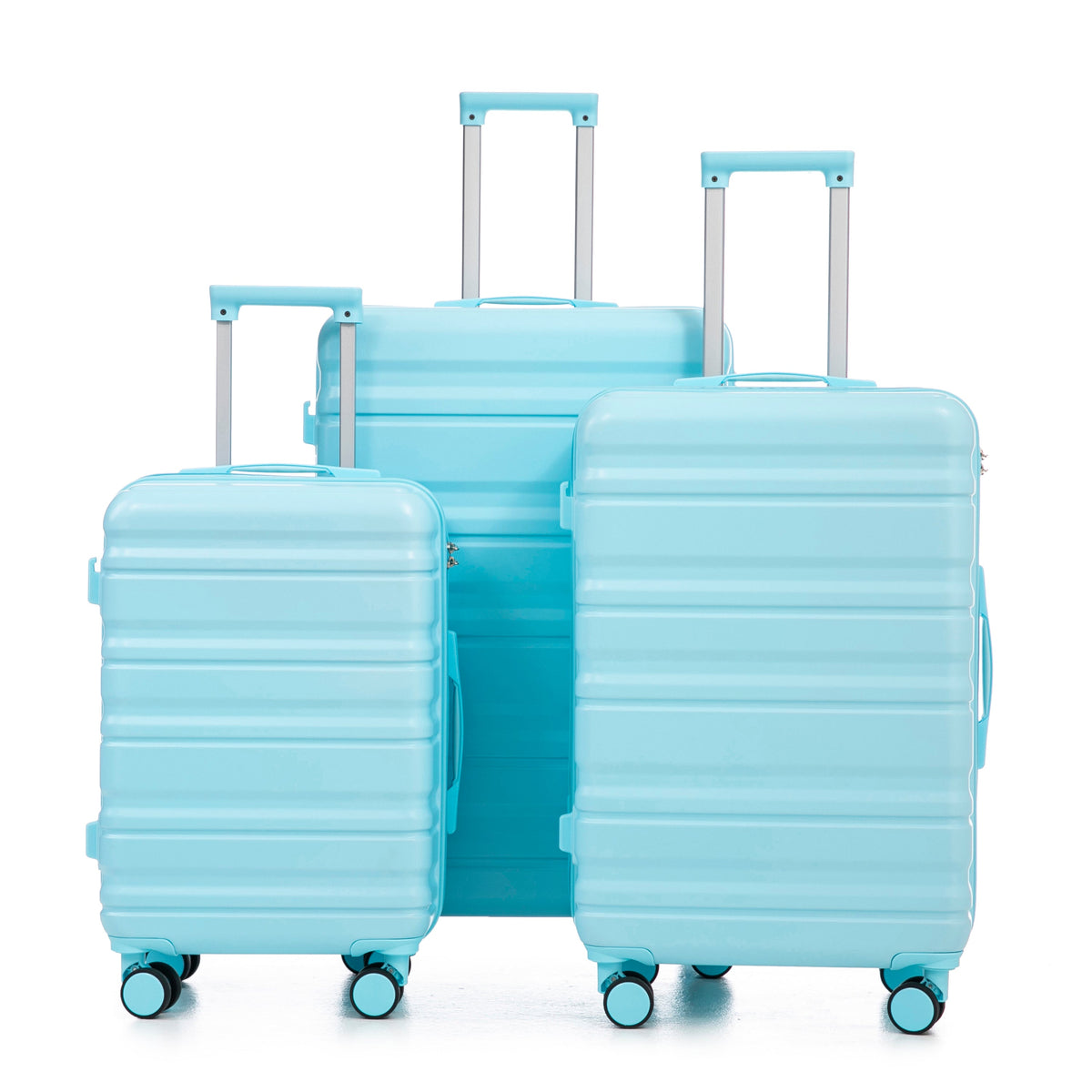 HIFINE Tourist 3-piece blue ABS spinner wheel luggage set by HouseOfZazla